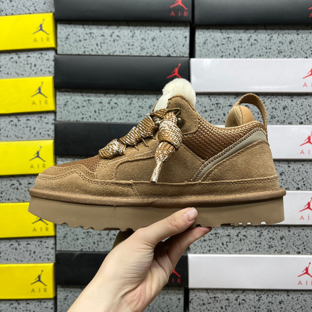 UGG Lowmel Chestnut Chunky Lace-Up Sneakers