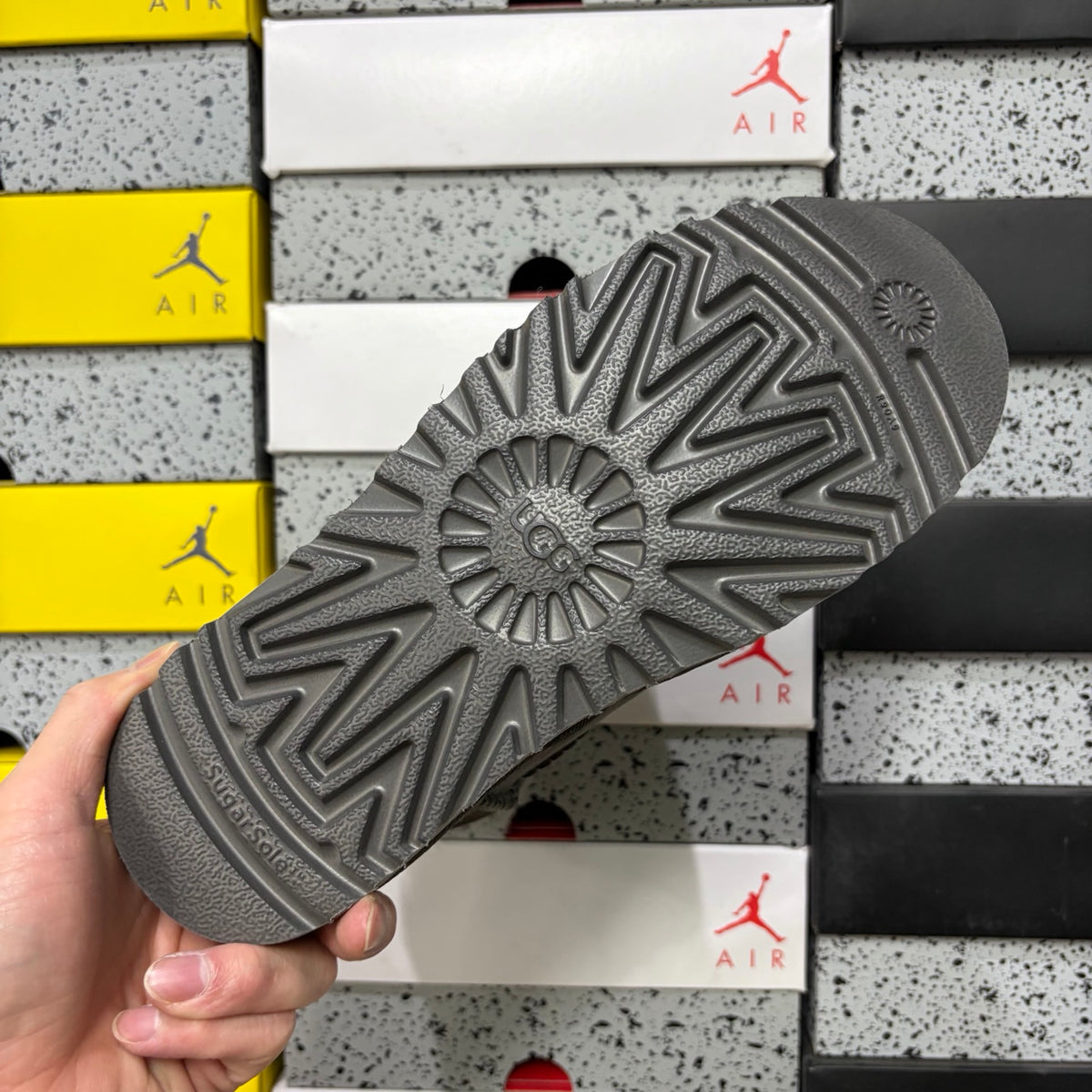 UGG Gray Button Winter Boots