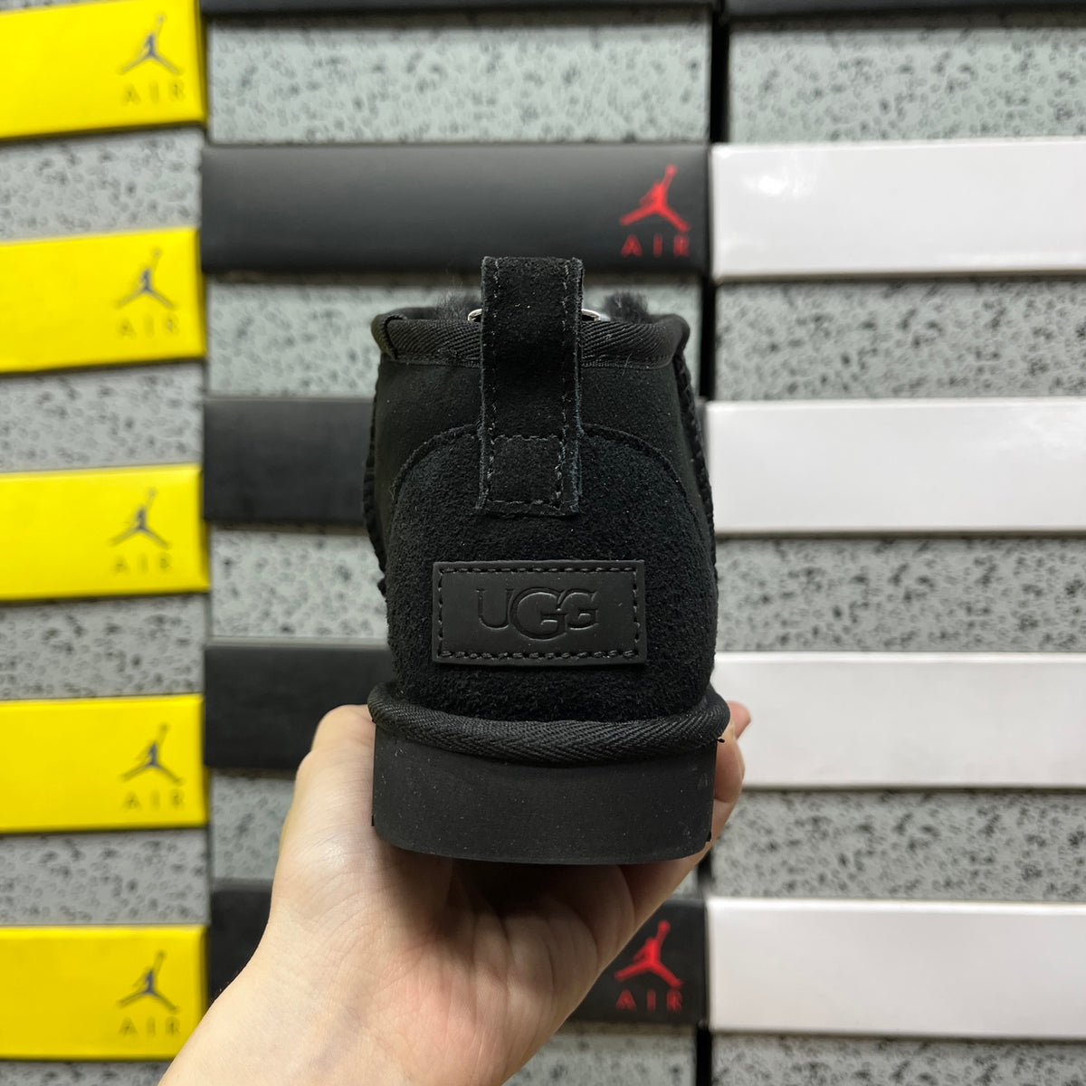 UGG Black Ultra Mini Ankle Boots