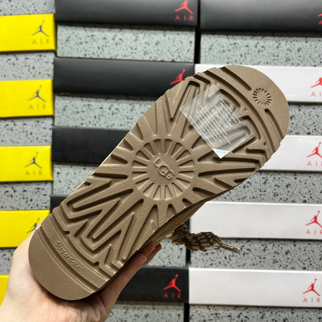 UGG Lowmel Sand Chunky Lace-Up Sneakers