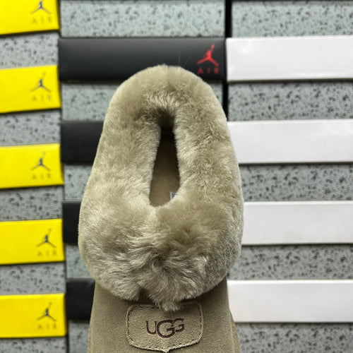 UGG Antelope Brown Slip-On Ankle Shoes with Plush Collar