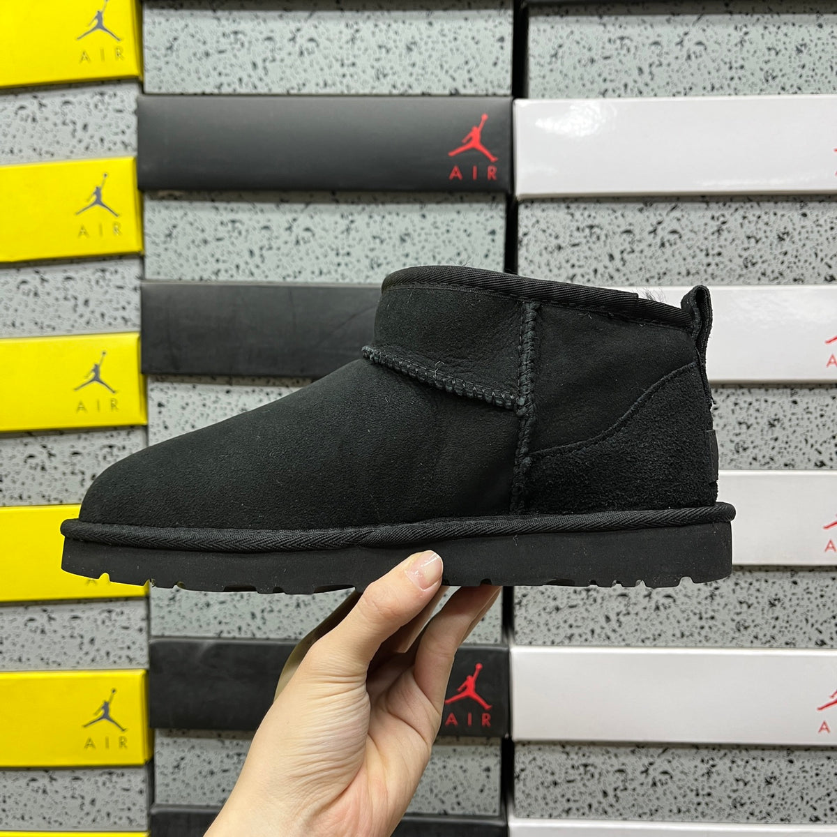 UGG Black Ultra Mini Ankle Boots