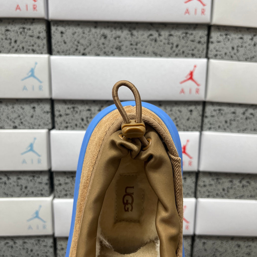 UGG Chestnut Slip-On Shoes with Bright Blue Chunky Lug Sole