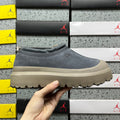 UGG Asphalt Gray Drawstring Slip-On Shoes with Chunky Sole