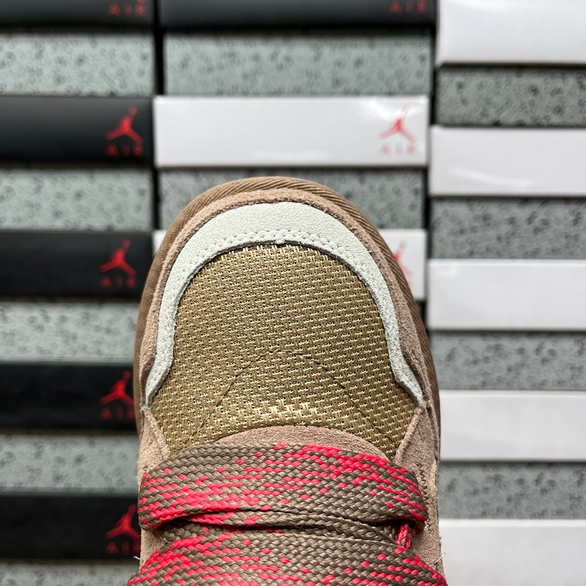 UGG Lowmel Brown & Pink Chunky Lace-Up Sneakers