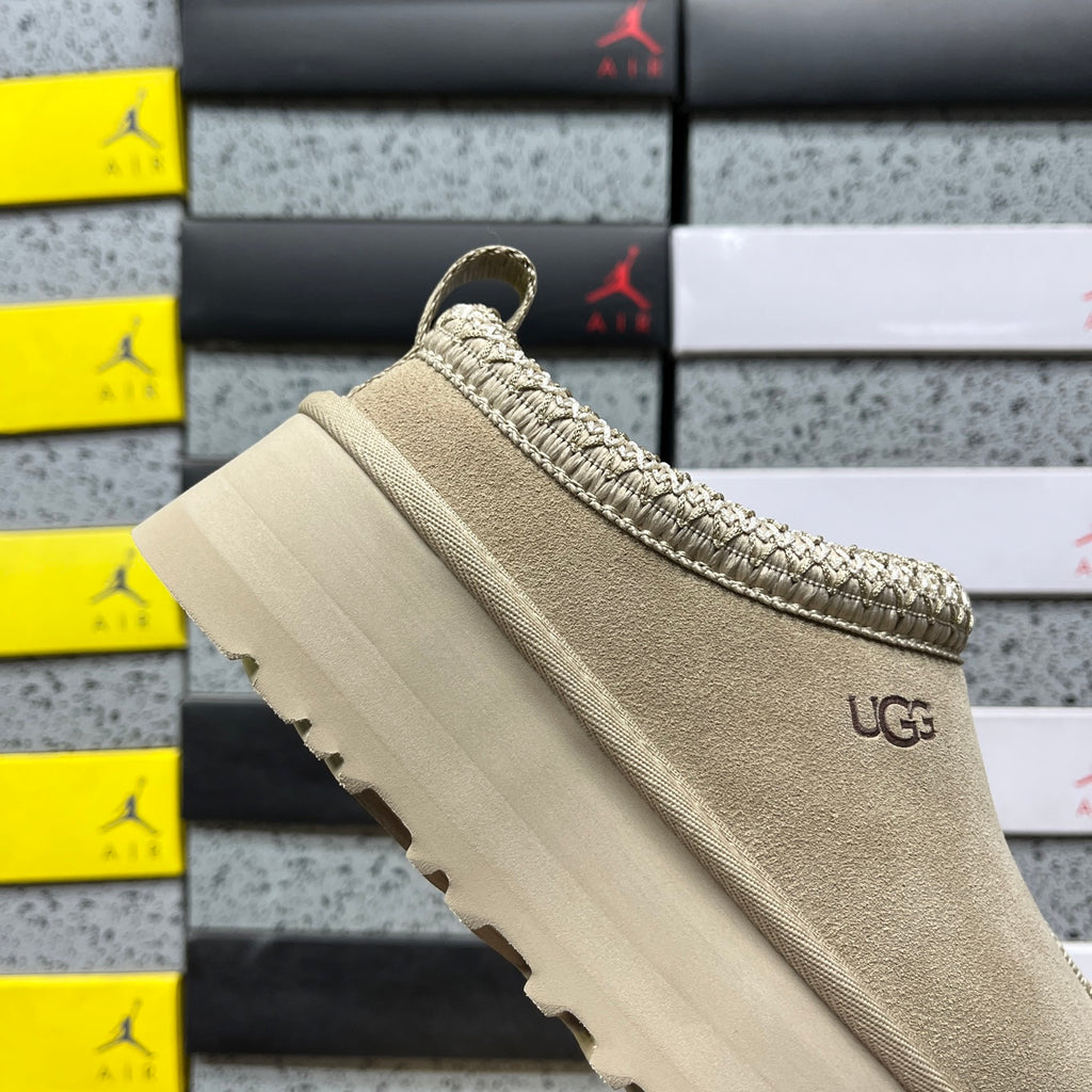 UGG Mustard Seed Platform Slip-On Shoes with Woven Trim