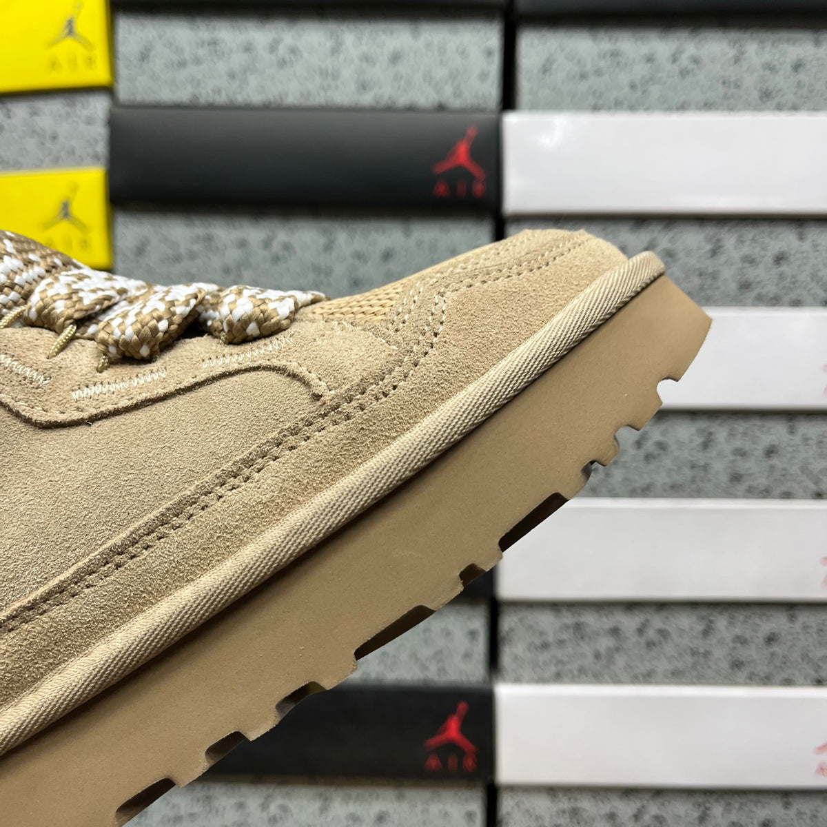 UGG Lowmel Sand Chunky Lace-Up Sneakers