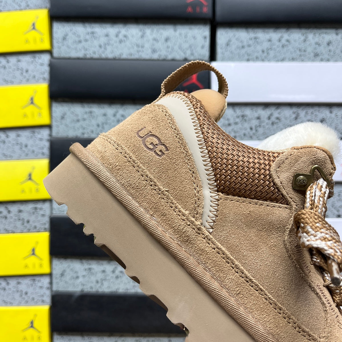 UGG Lowmel Chestnut Chunky Lace-Up Sneakers