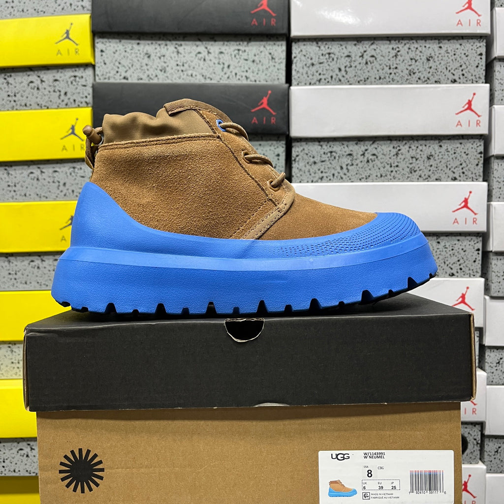UGG Neumel Chestnut & Blue Chunky Sole Lace-Up Boots