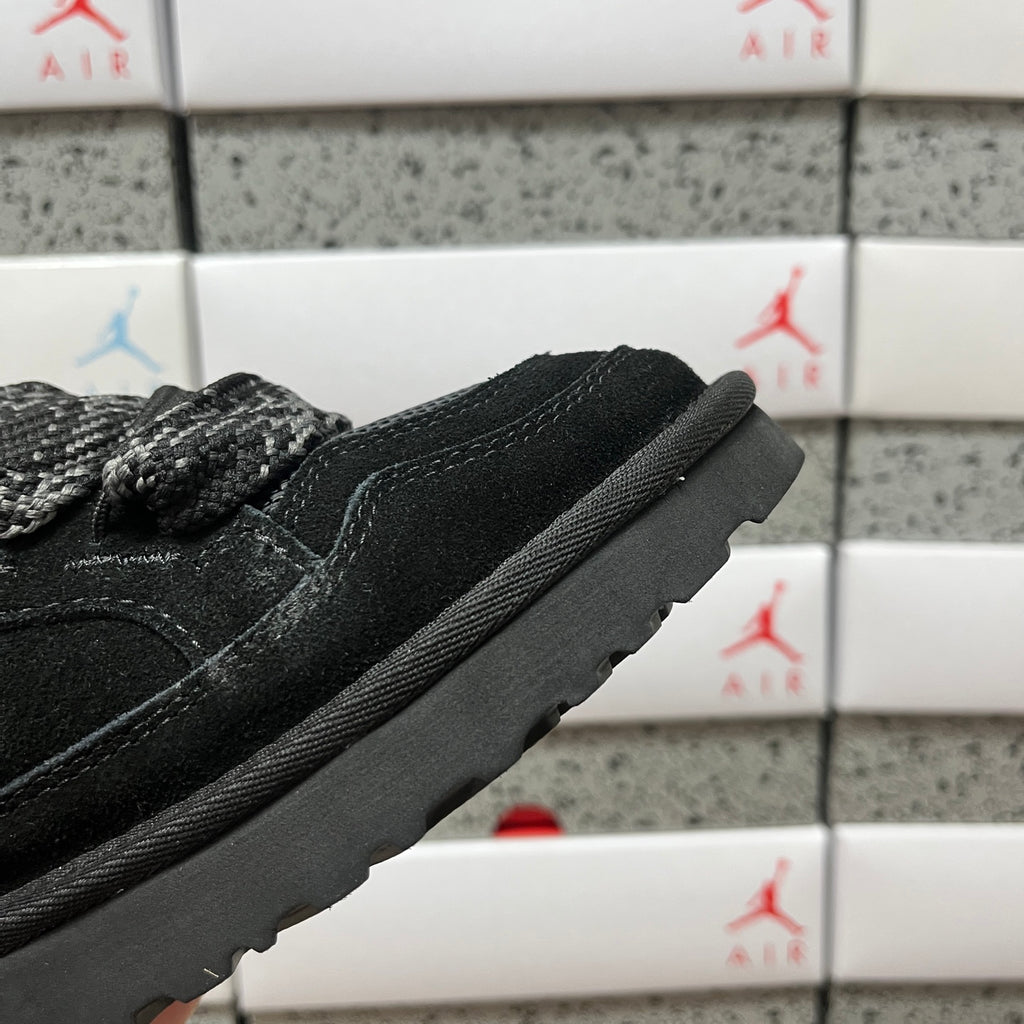 UGG Black Low-Top Sneakers with Oversized Patterned Laces