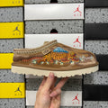 UGG Chestnut Dragon & Tiger Embroidered Slip-On Shoes with Braided Trim