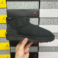 UGG Black Ultra Mini Ankle Boots with Plush Lining