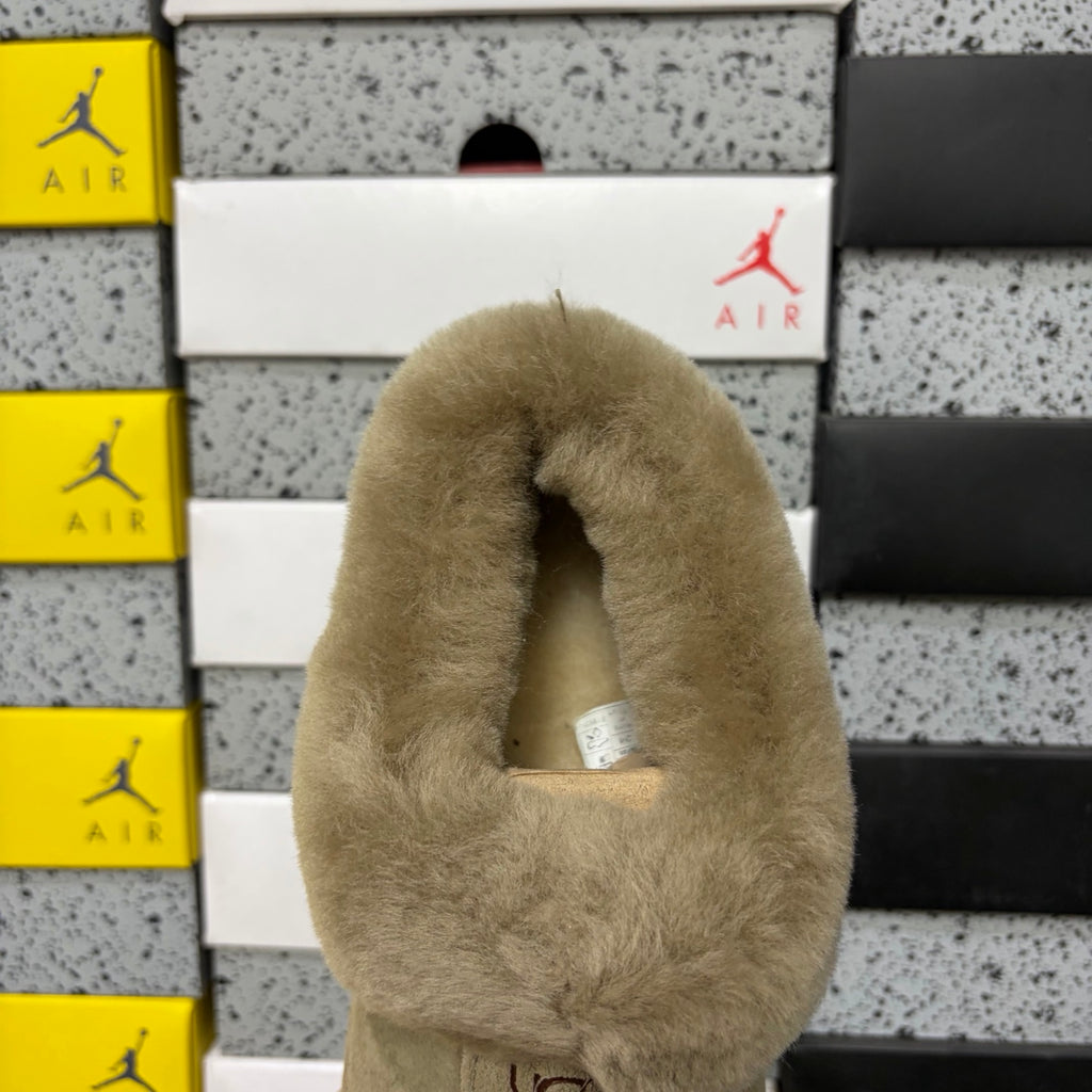 UGG Antelope Brown Slip-On Shoes with Plush Collar