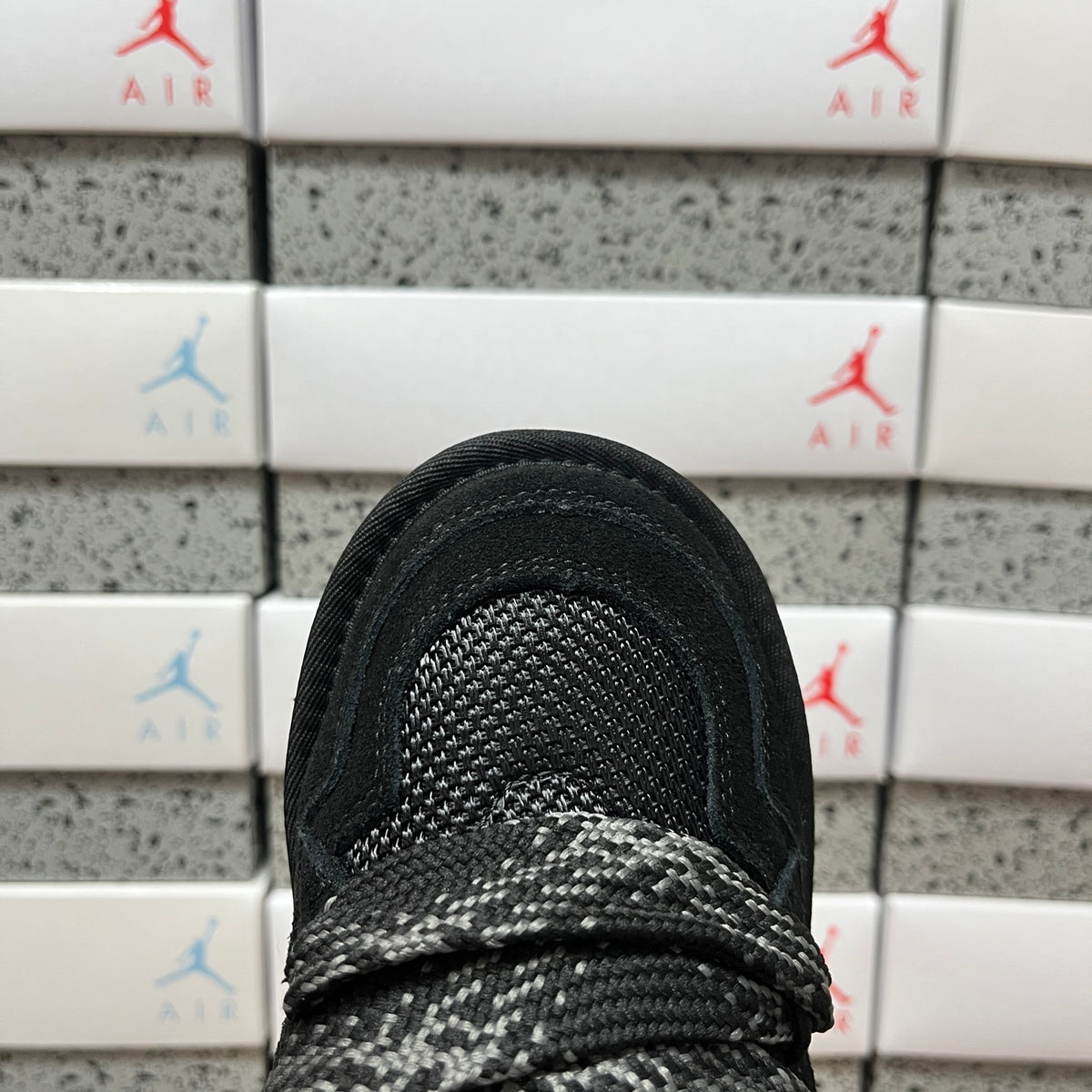 UGG Black Low-Top Sneakers with Oversized Patterned Laces