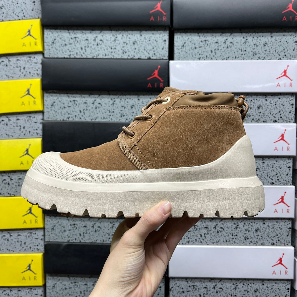 UGG Chestnut Neumel Lace-Up Chunky Sole Ankle Boots