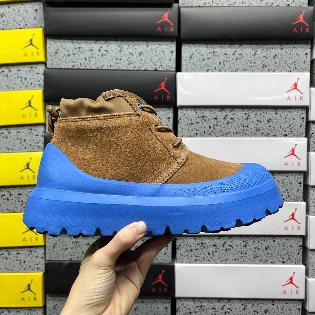 UGG Neumel Chestnut & Blue Chunky Sole Lace-Up Boots