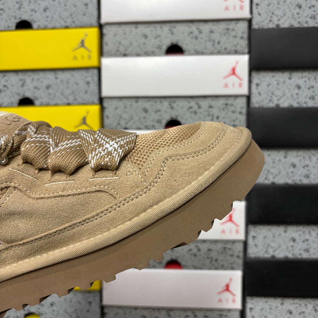 UGG Sand Low-Top Sneakers with Oversized Patterned Laces
