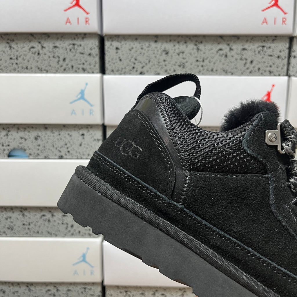 UGG Black Low-Top Sneakers with Oversized Patterned Laces