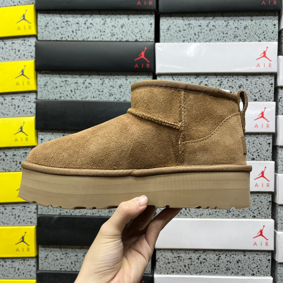 UGG Chestnut Ultra Mini Platform Ankle Boots