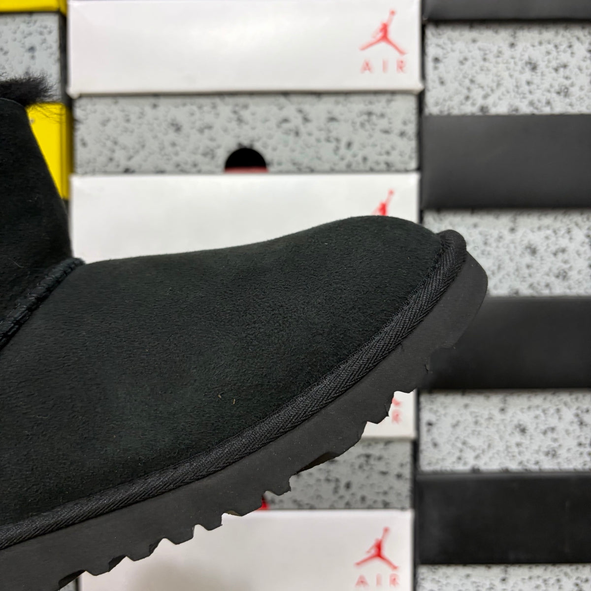 UGG Black Button Winter Boots