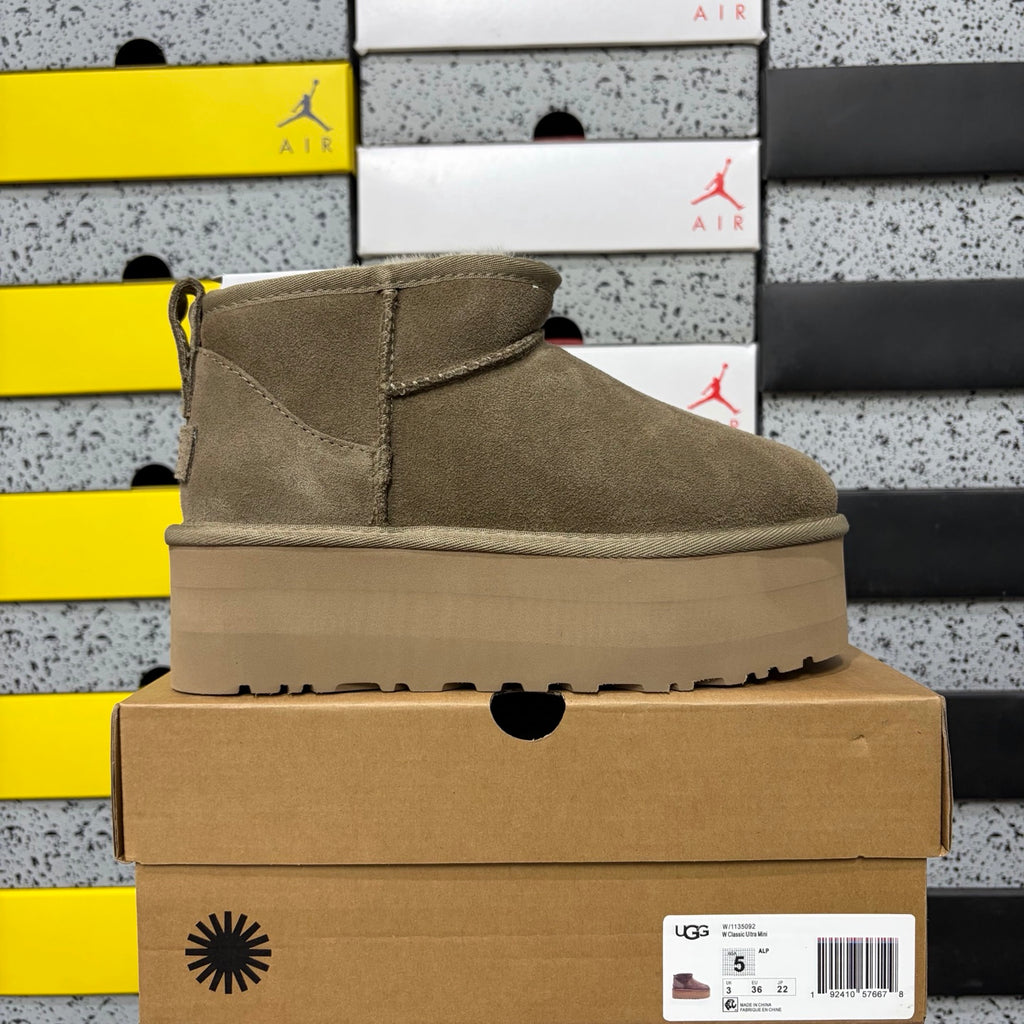 UGG Antelope Brown Platform Ankle Boots – 5 cm Sole