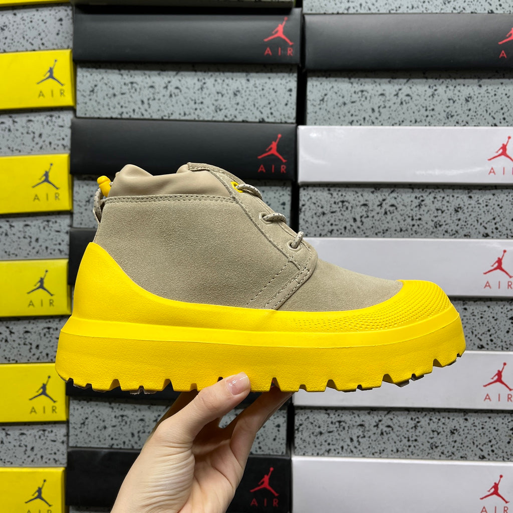 UGG Neumel Sand & Yellow Chunky Sole Lace-Up Boots
