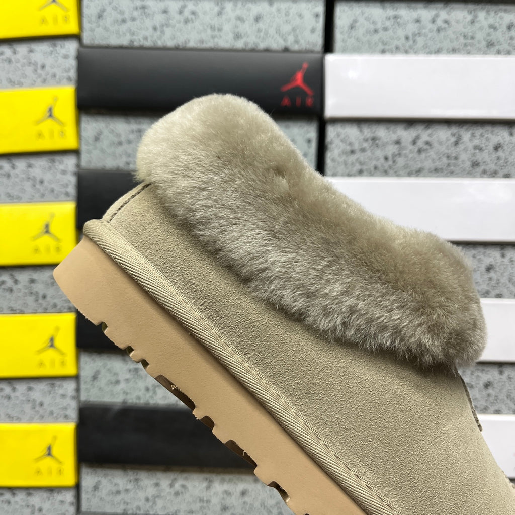 UGG Antelope Brown Slip-On Ankle Shoes with Plush Collar