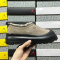 UGG Mist Gray Drawstring Slip-On Shoes with Black Chunky Sole