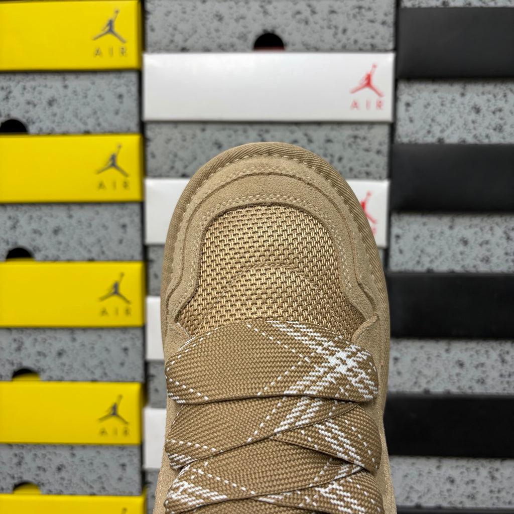 UGG Sand Low-Top Sneakers with Oversized Patterned Laces