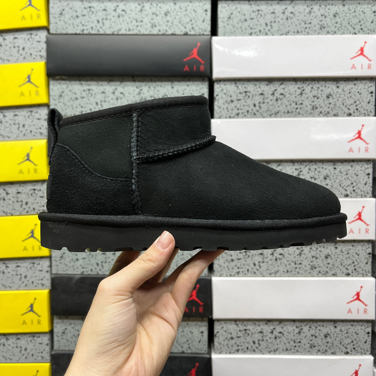 UGG Black Ultra Mini Ankle Boots