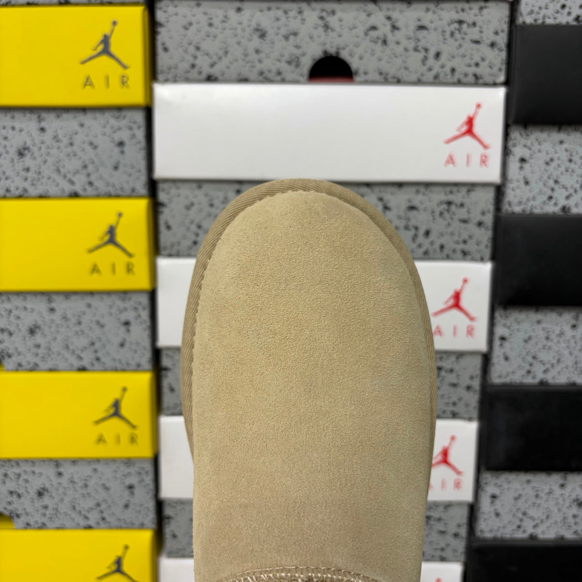 UGG Sand Low-Cut Mini Slip-On Shoes with Plush Lining