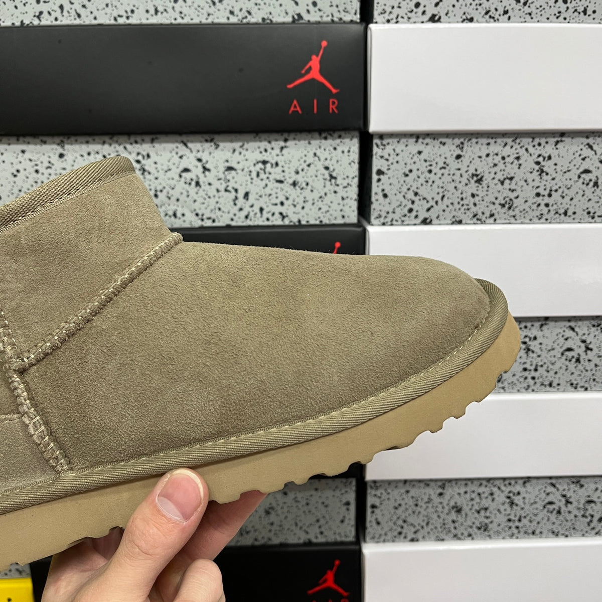 UGG Taupe Brown Ultra Mini Ankle Boots