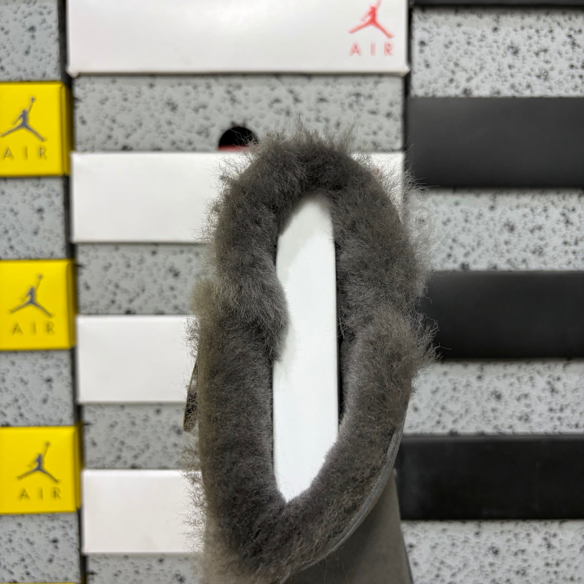 UGG Gray Button Winter Boots