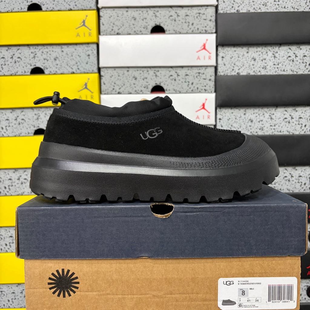 UGG Black Slip-On Shoes with Toggle Collar and Chunky Lug Sole