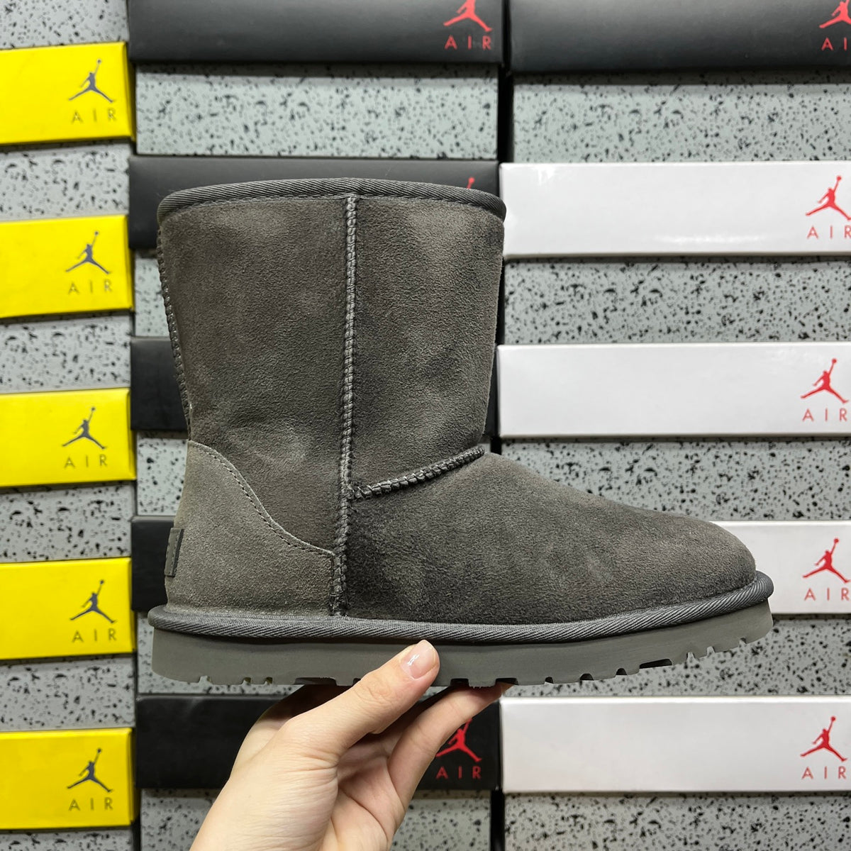 UGG Gray Classic Short Winter Boots