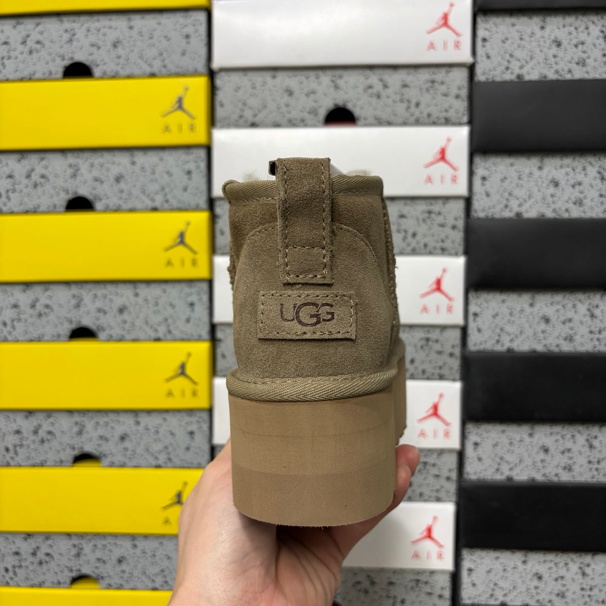 UGG Antelope Brown Platform Ankle Boots – 5 cm Sole