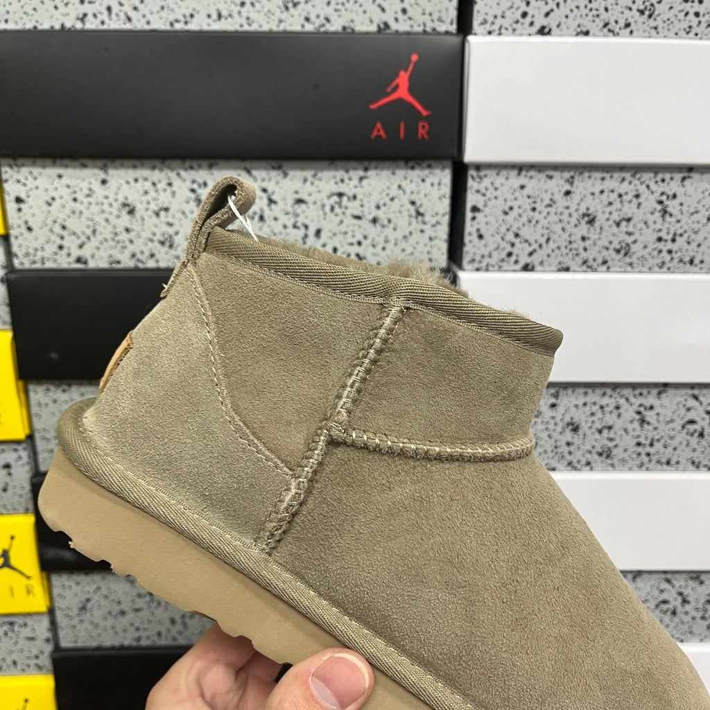 UGG Taupe Brown Ultra Mini Ankle Boots