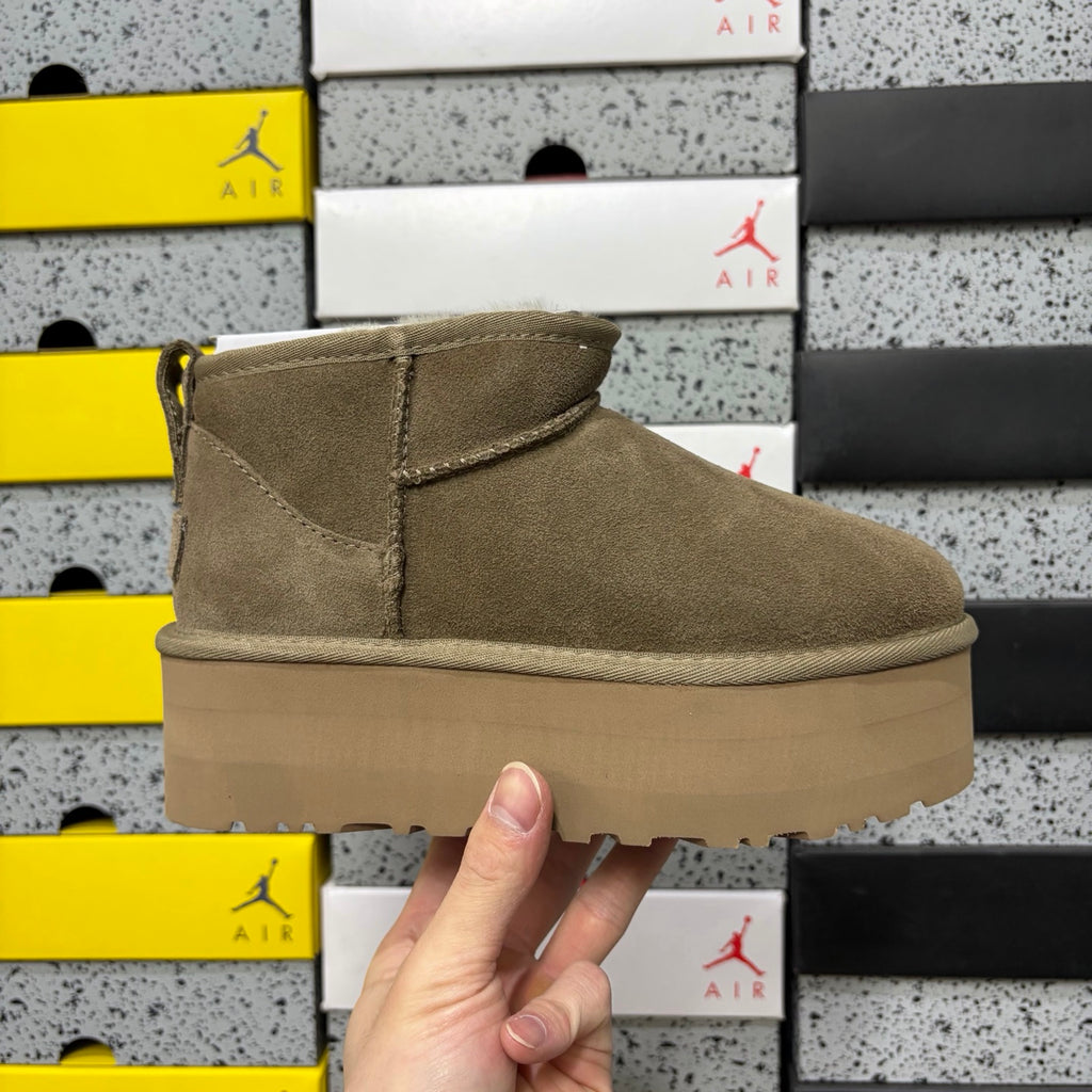 UGG Antelope Brown Platform Ankle Boots – 5 cm Sole