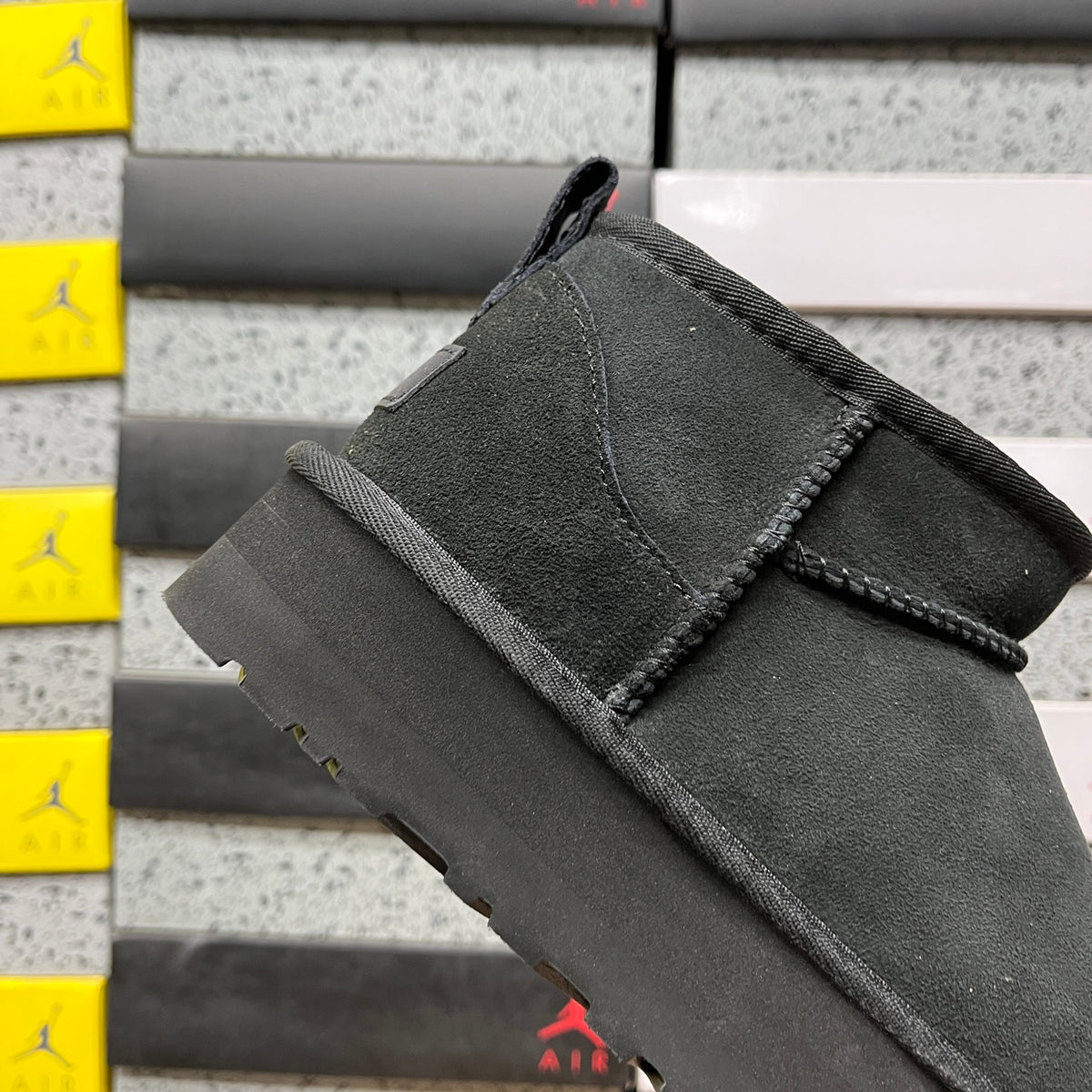 UGG Black Ultra Mini Platform Ankle Boots