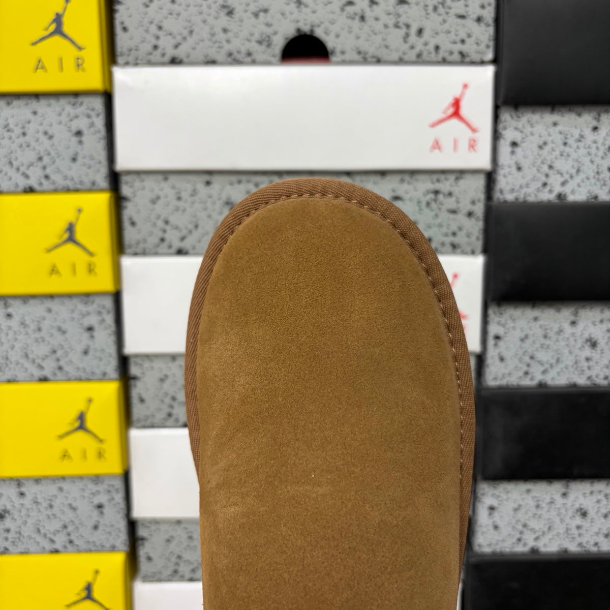 UGG Chestnut Low-Cut Mini Slip-On Shoes with Plush Lining