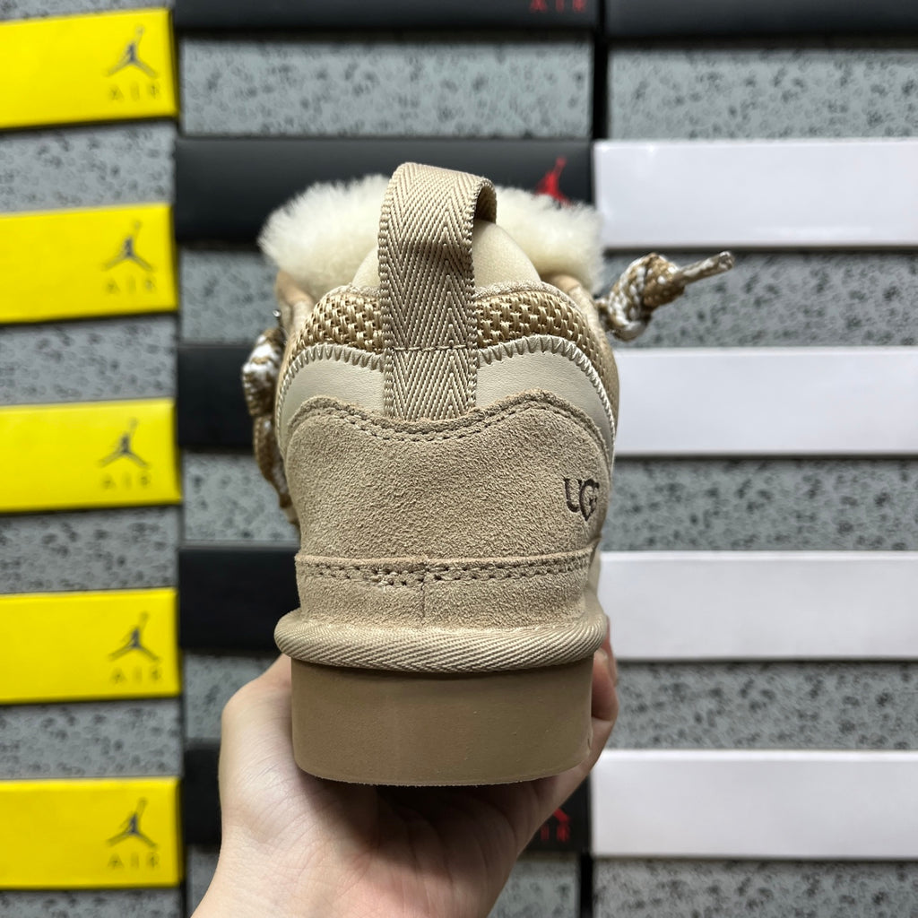 UGG Lowmel Sand Chunky Lace-Up Sneakers
