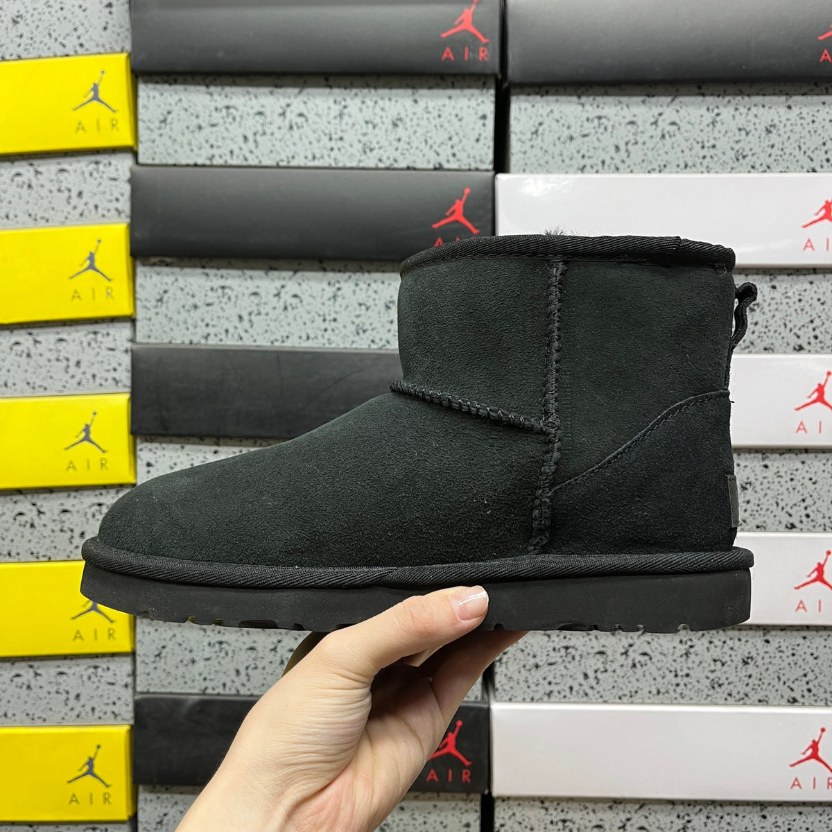UGG Black Classic Mini Winter Boots