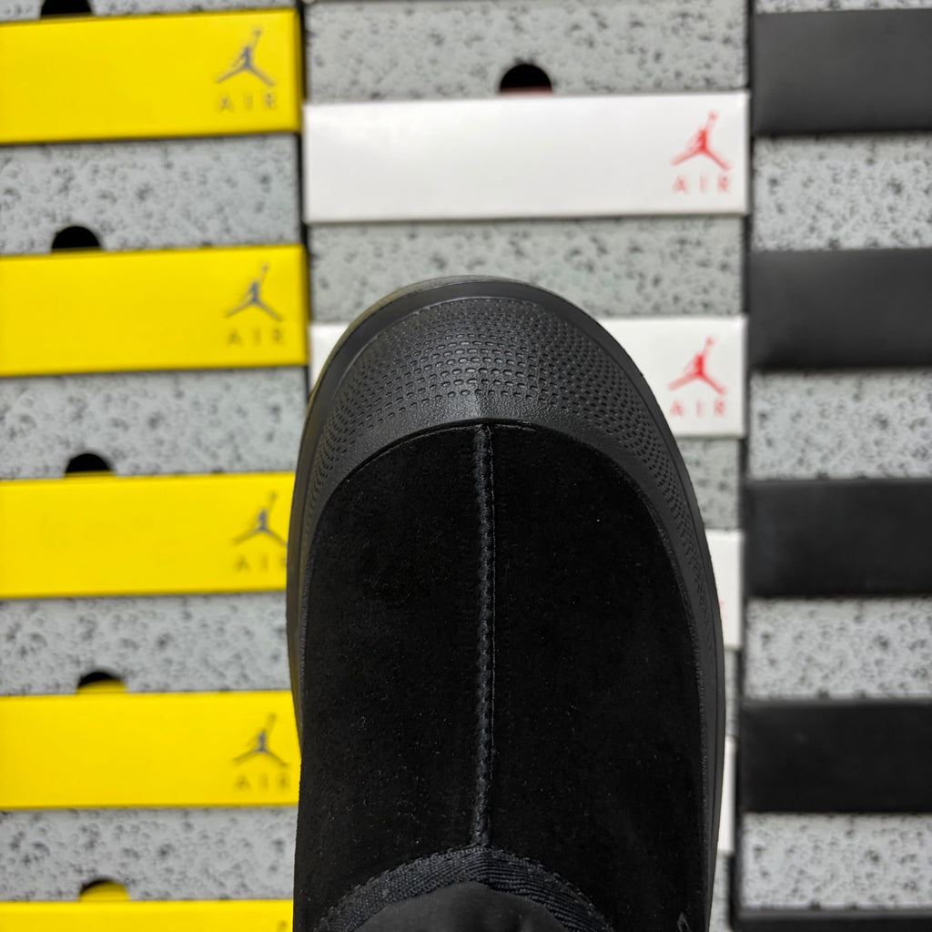 UGG Black Slip-On Shoes with Toggle Collar and Chunky Lug Sole