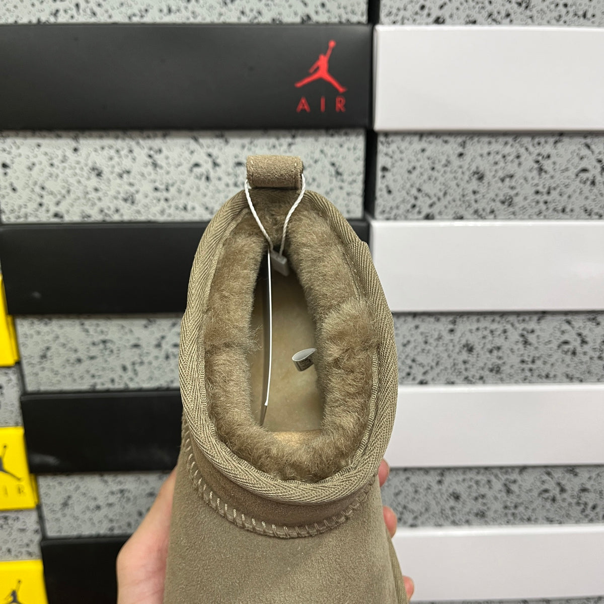 UGG Taupe Brown Ultra Mini Ankle Boots