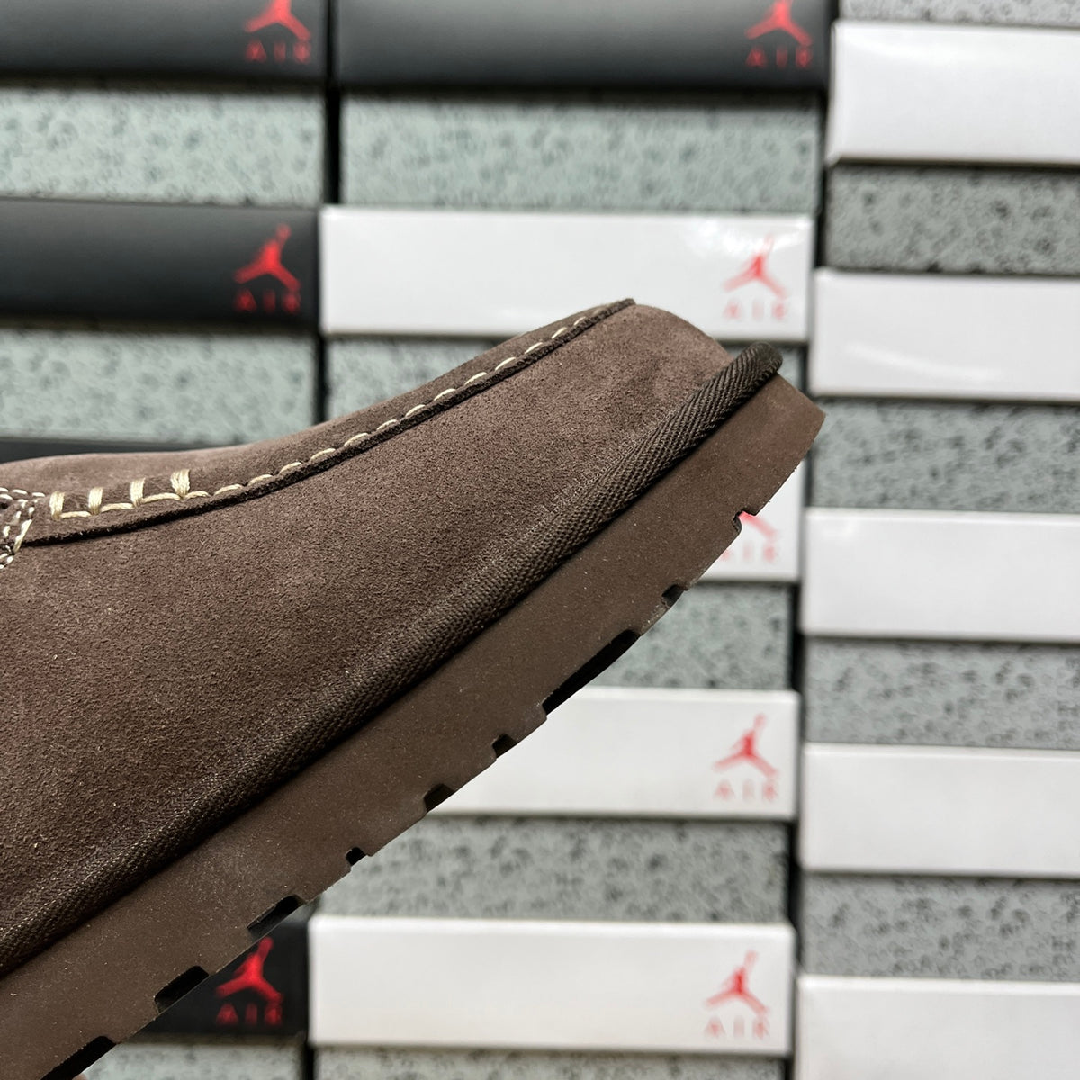 UGG Dark Brown Buckle-Strap Platform Clogs with Plush Lining