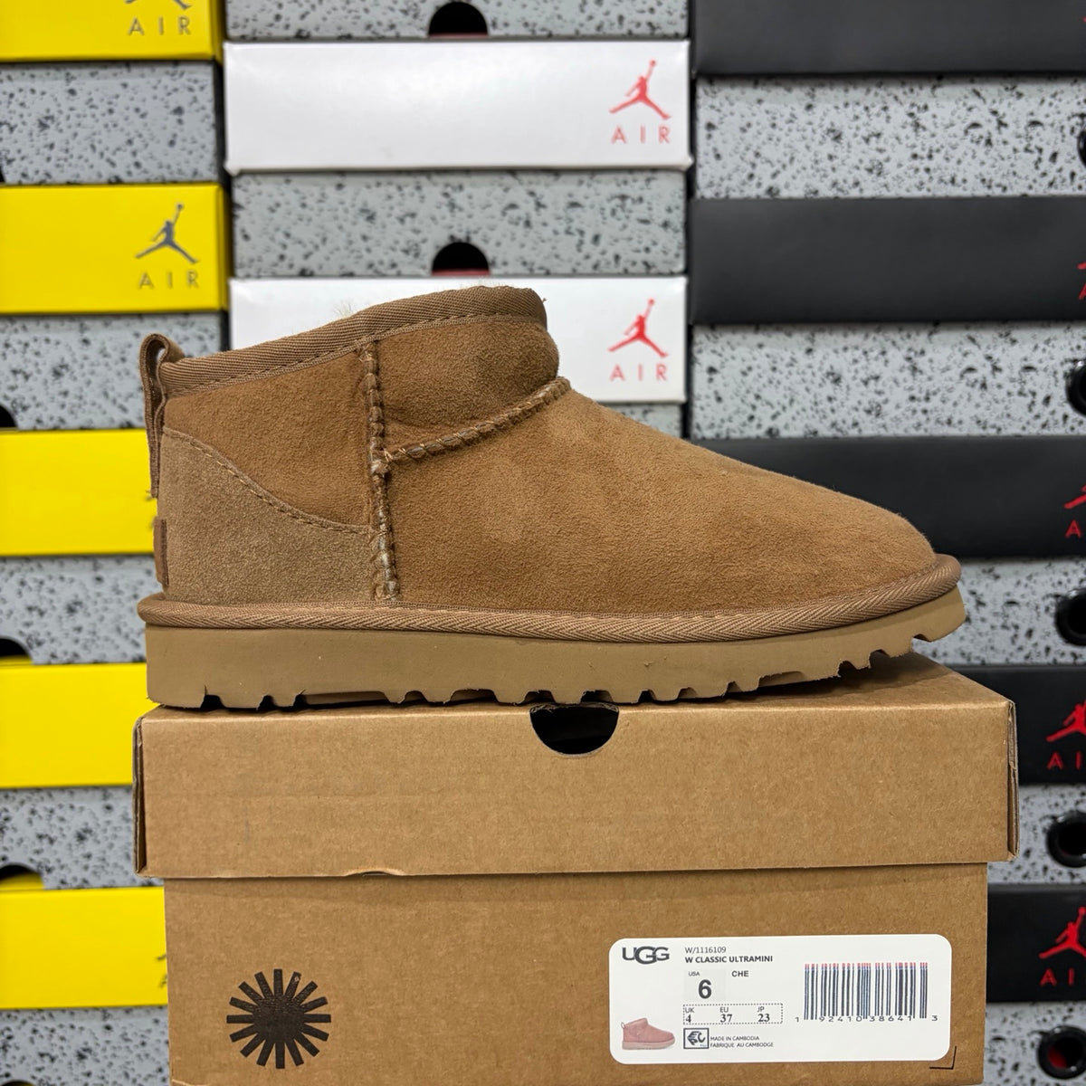 UGG Chestnut Ultra Mini Ankle Boots with Plush Lining