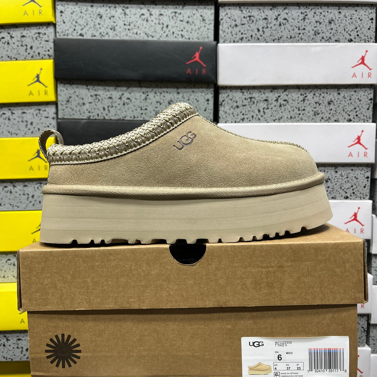 UGG Mustard Seed Platform Slip-On Shoes with Woven Trim