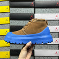 UGG Neumel Chestnut & Blue Chunky Sole Lace-Up Boots