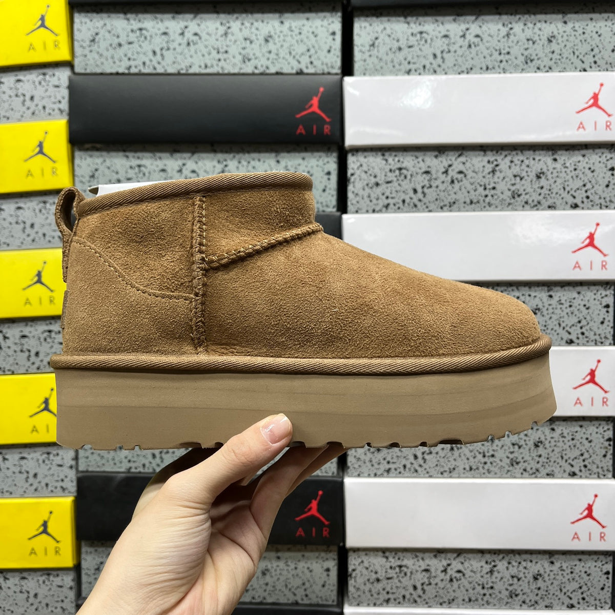 UGG Chestnut Ultra Mini Platform Ankle Boots