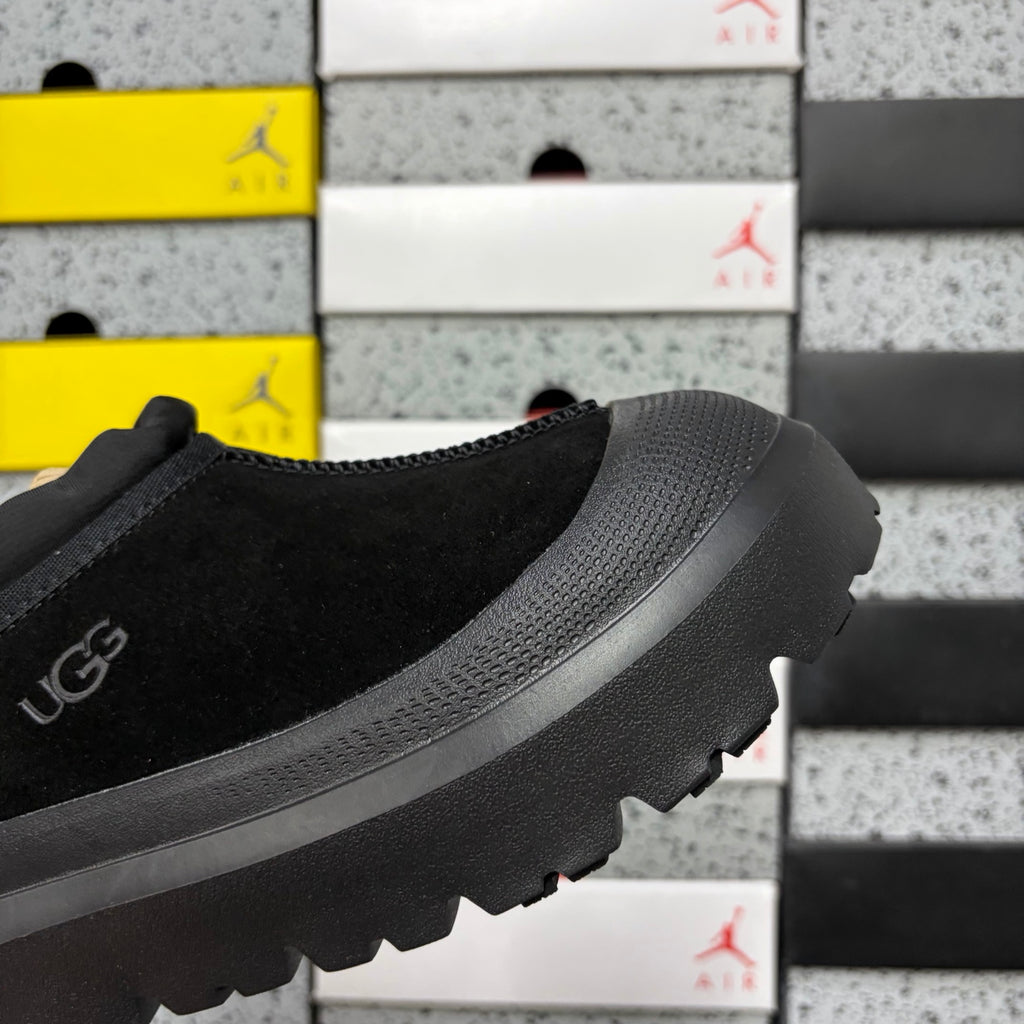 UGG Black Slip-On Shoes with Toggle Collar and Chunky Lug Sole